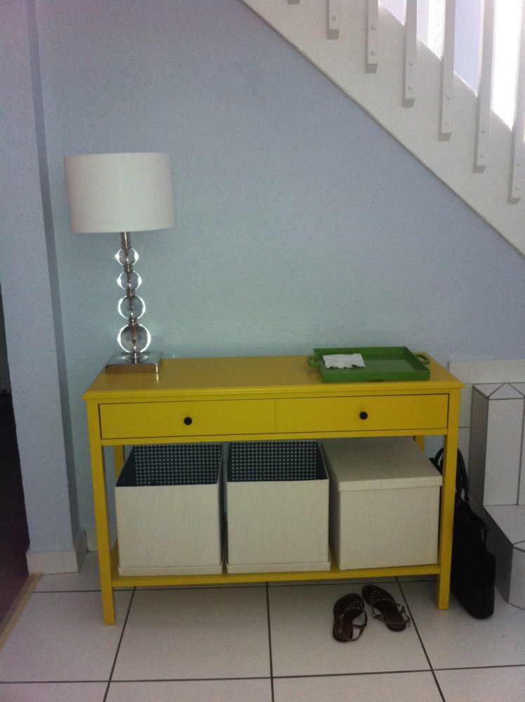 {entry way design} loving the new console table...